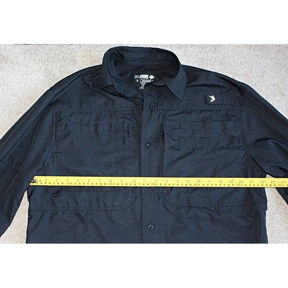 Reel Legends - Men’s Saltwater II Performance Fishing Shirt in Black, size Small - Picture 7 of 7